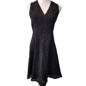 Theory floral textured sleeveless mini dress women's size 4 (255)